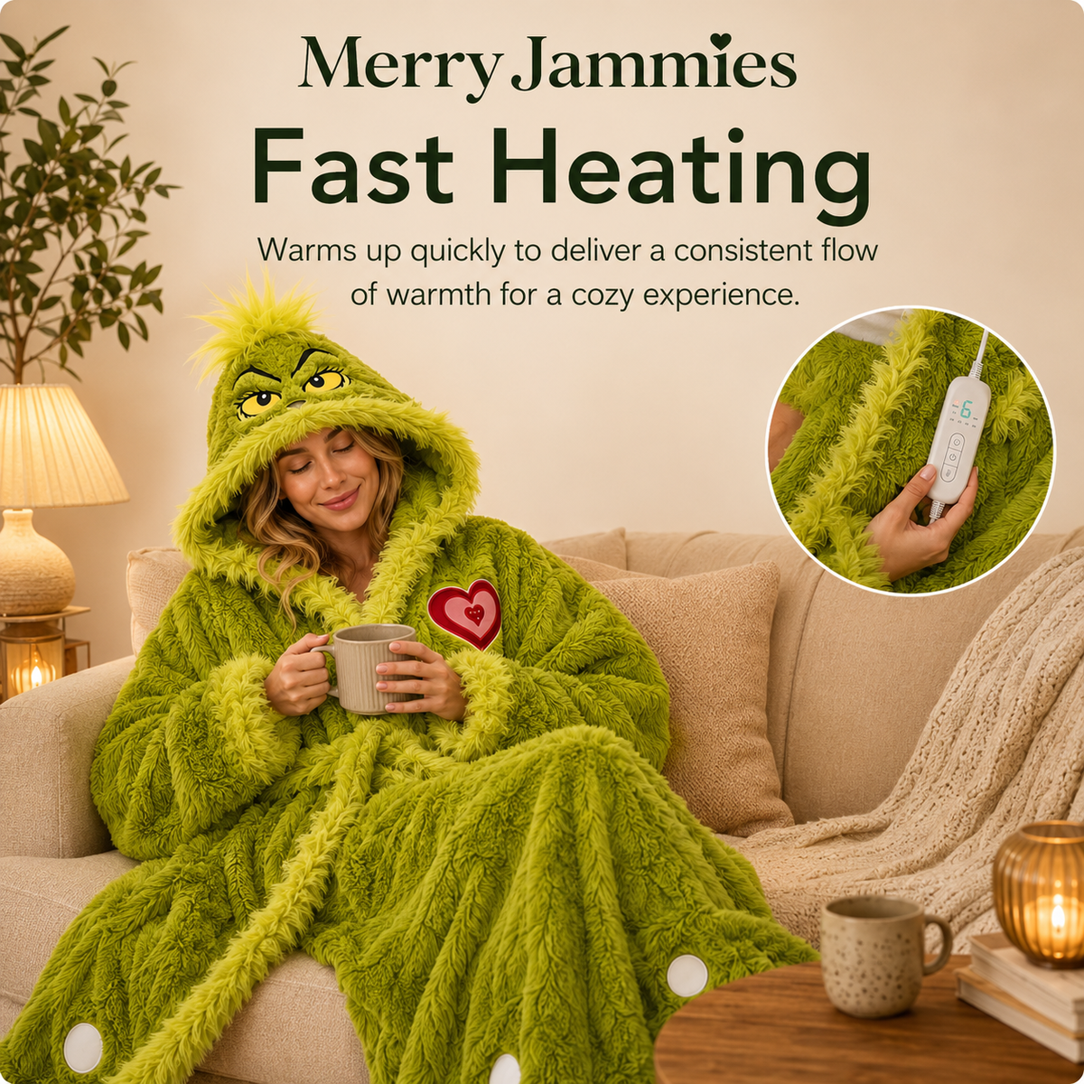 MerryJammies "The Mean One" Heating Robe